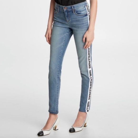 Karl Lagerfeld Denim - Karl Lagerfeld Paris Skinny Jeans With Logo Taping